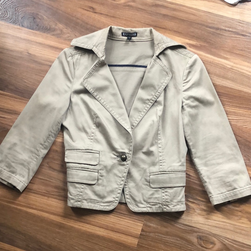 Express Size 4 Khaki Blazer